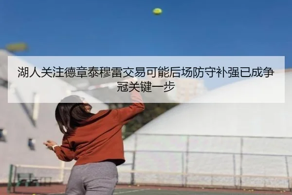 湖人关注德章泰穆雷交易可能后场防守补强已成争冠关键一步